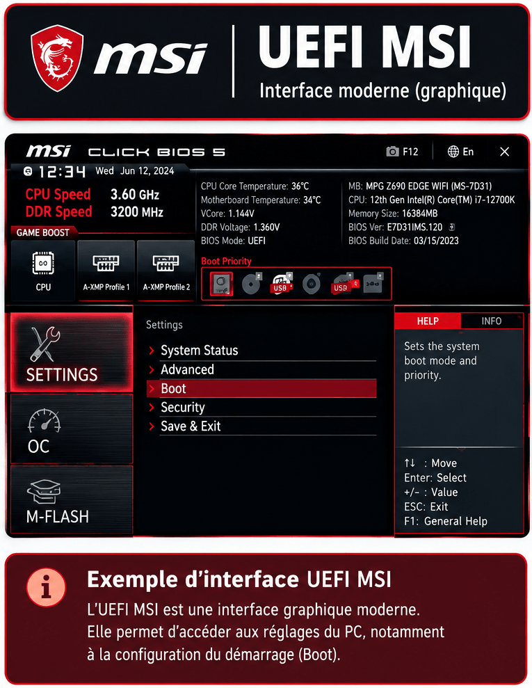 Installer Linux Mint Comme Un Pro : le guide complet pour débutants, étape par étape #14 9 Exemple Firmeware UEFI