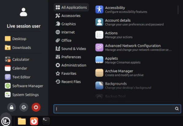 Installer Linux Mint Comme Un Pro : le guide complet pour débutants, étape par étape #14 16 Menu Bureau Linux Mint